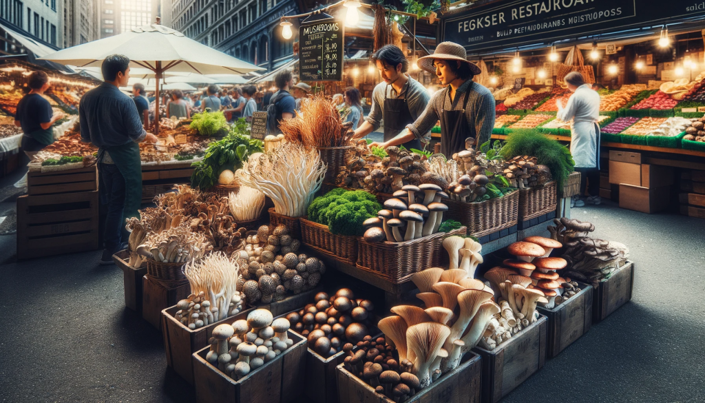 Selling Mushrooms At Farmers Markets